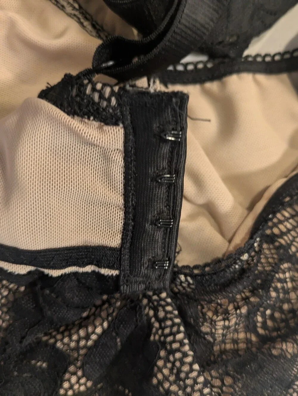 Asos Longline Lace Bralette with Crisscross Back - Black 36GG/36J
